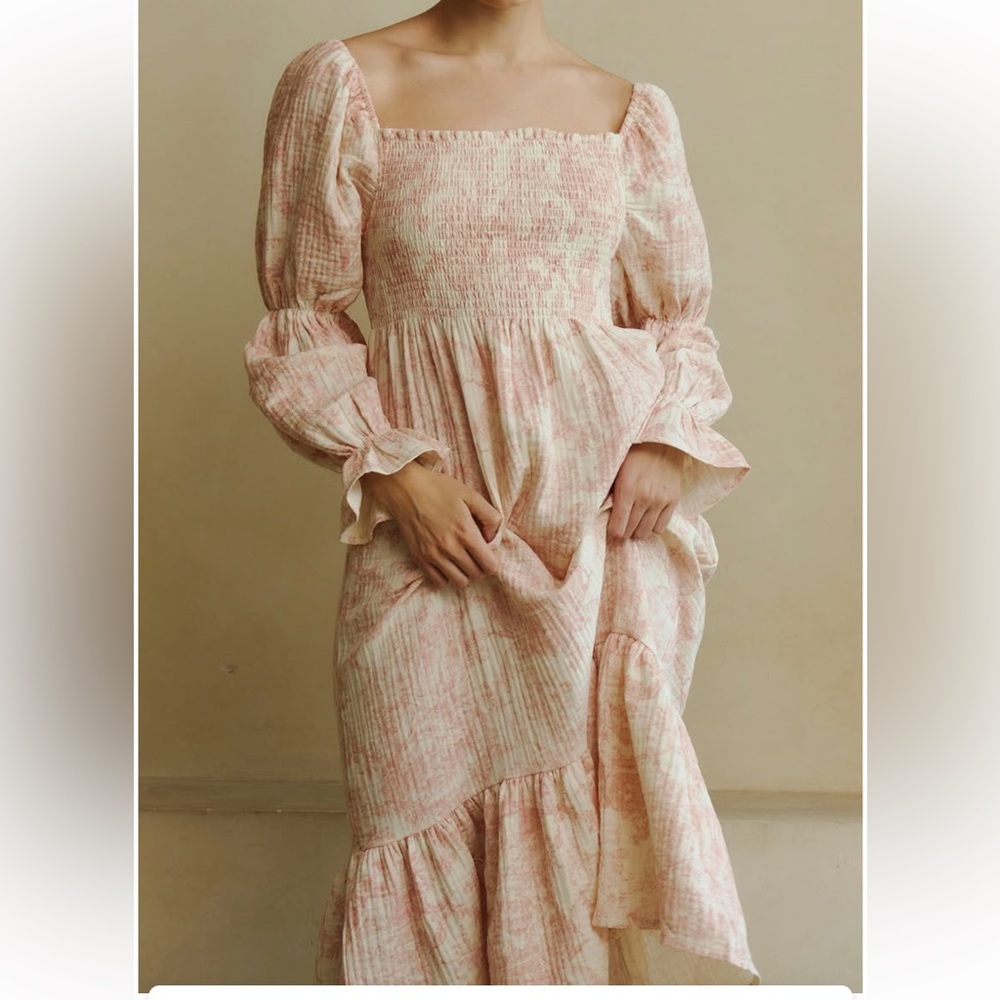 Nothing Fits But - pink toile / rouge haru dress - Picture 9 of 9